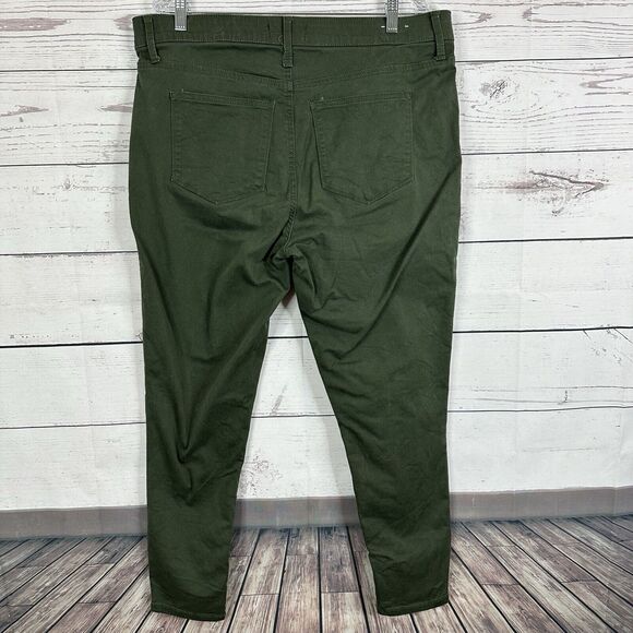 Lularoe Jeans Womens 36 Green Twill Skinny Stretch High Rise Comfort Office - Picture 4 of 13